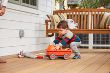 Load image into Gallery viewer, Boy playing with Orange Wagon