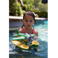 Load image into Gallery viewer, Girl in pool playing with Green Seaplane