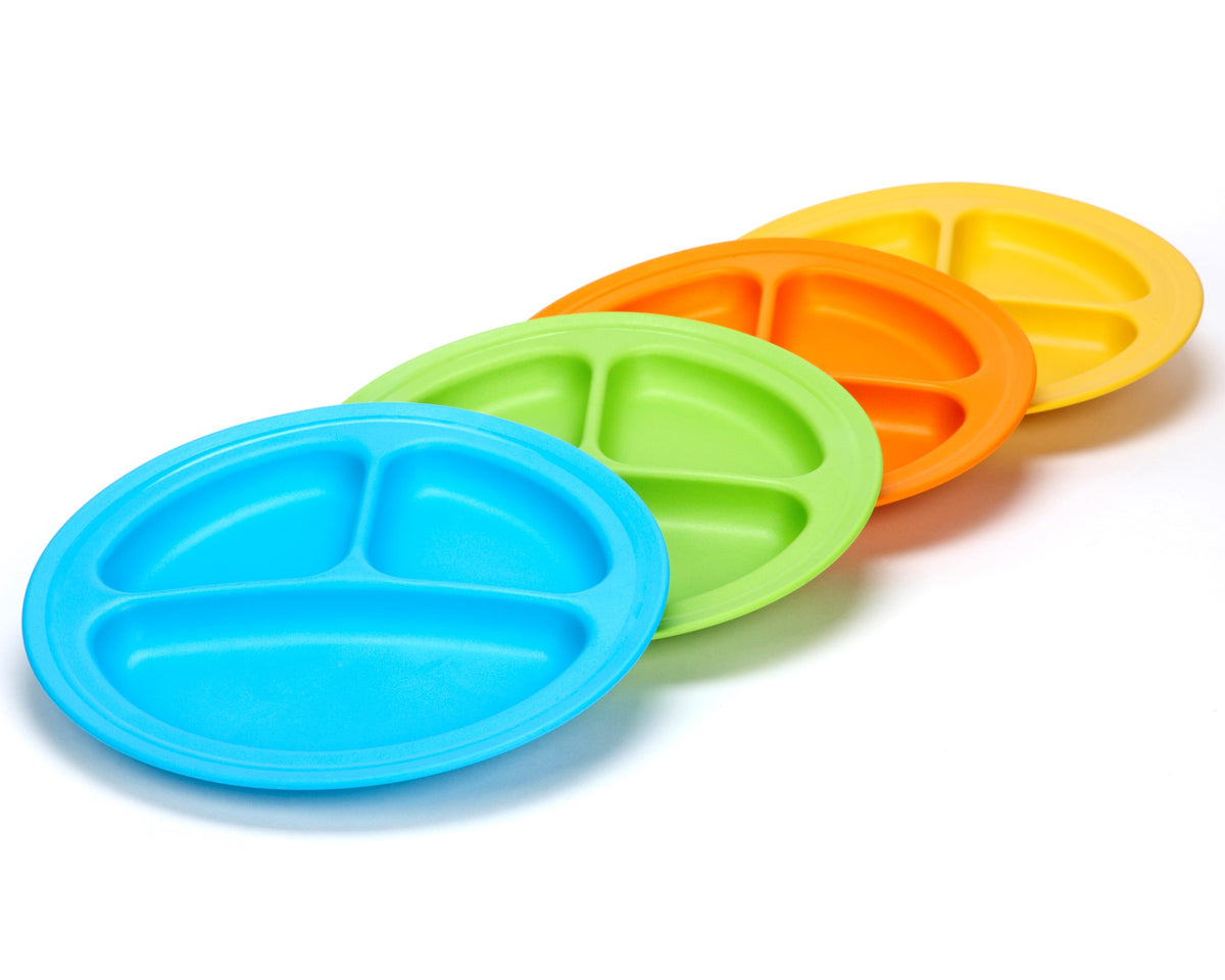 Green Eats Divided Plates Green Toys