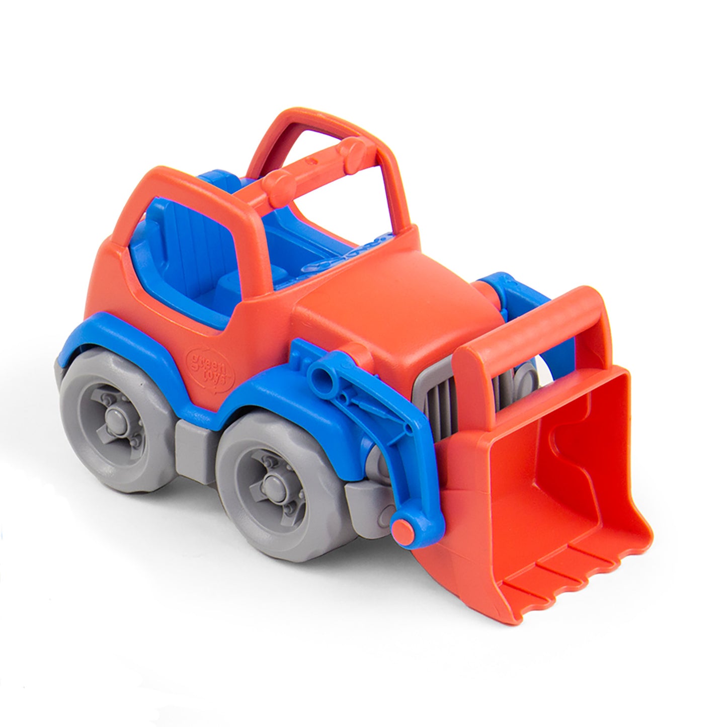 Orange OceanBound plastic Scooper Truck