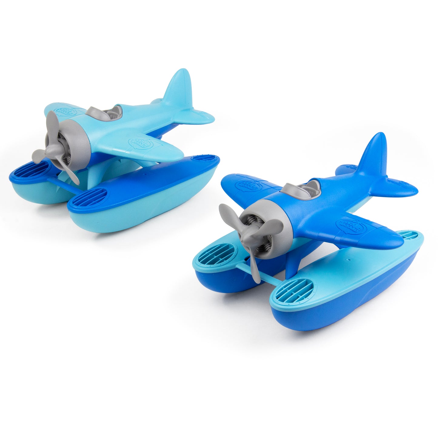 Light Blue and Blue OceanBound plastic Seaplanes