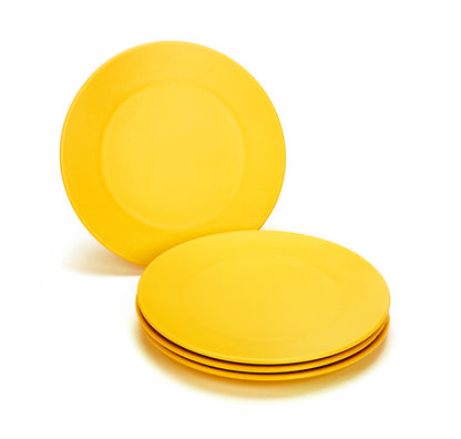 Green Eats Snack Plates Yellow