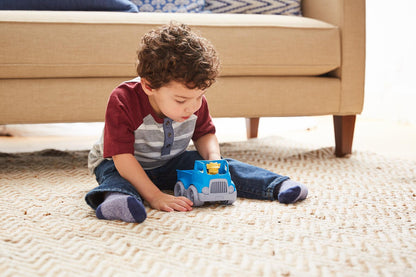 Boy playing with Pick-Up Truck