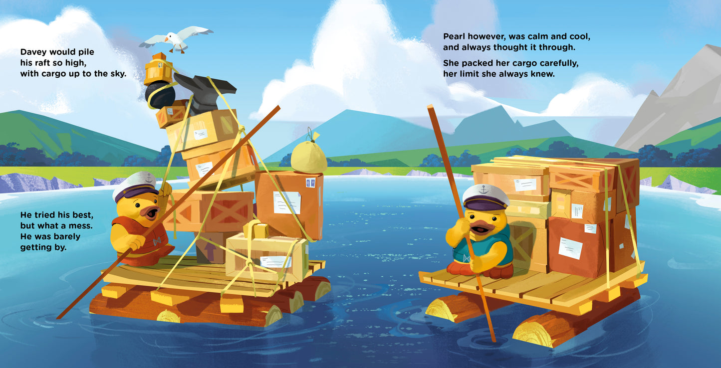 Spread from Boats Build for Speed Storybook