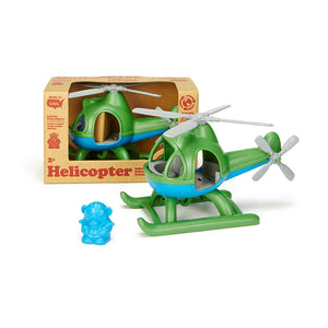 Helicopter Green Top in and out of package