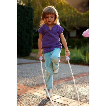 Girl skipping rope with Jump Rope