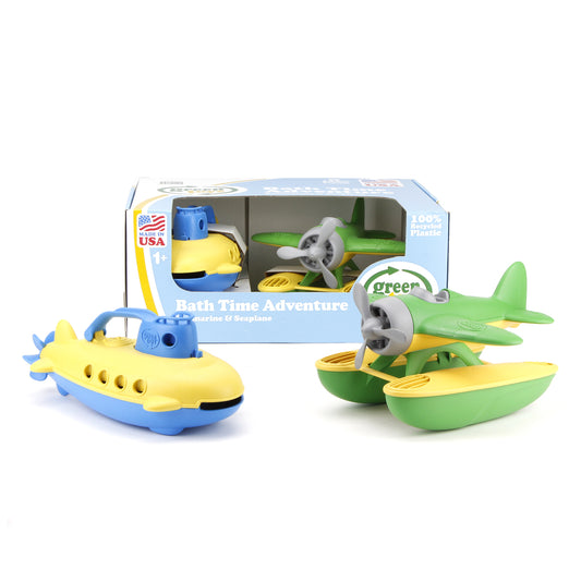 Bath Time Adventure Set in and out of the box