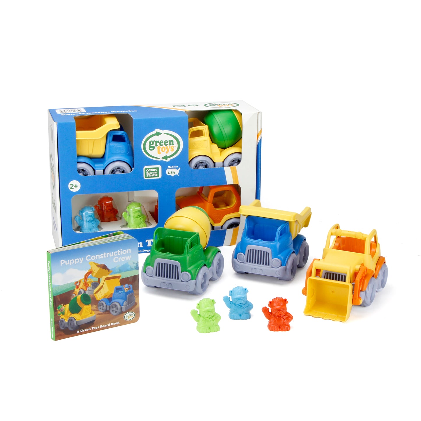 Construction Trucks & Board Book Set