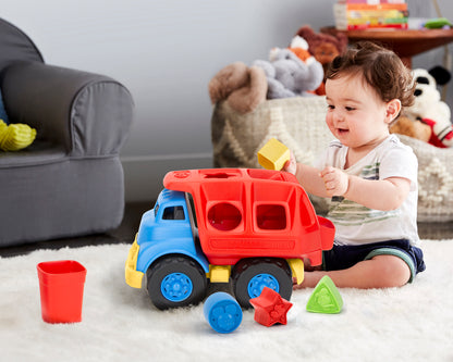 Child playing with Mickey Mouse & Friends  Shape Sorter Truck