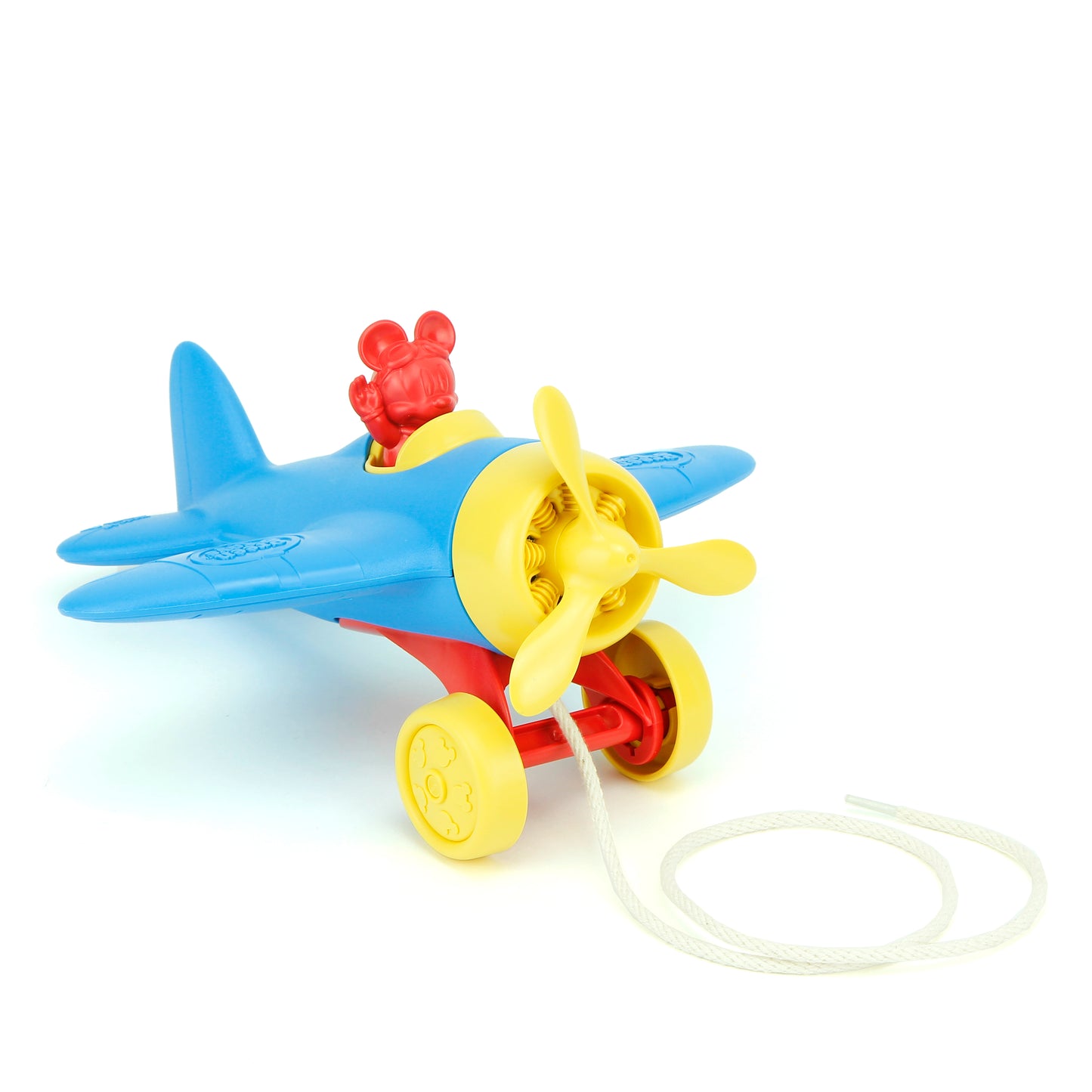 Mickey Mouse Airplane Pull Toy front side