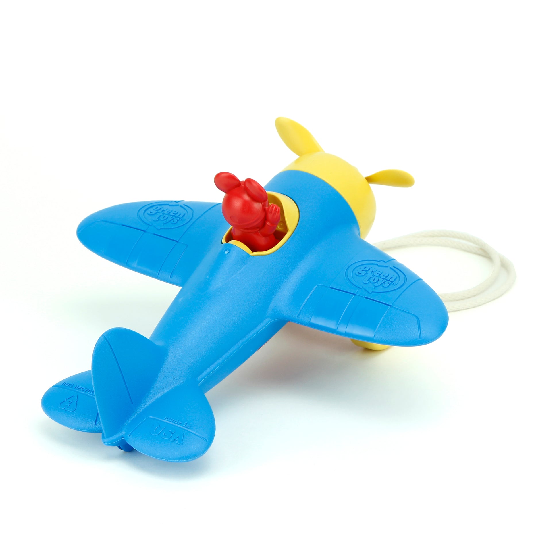 Mickey Mouse Airplane Pull Toy back side