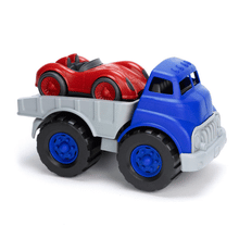 Load image into Gallery viewer, Flatbed Truck &amp; Race Car
