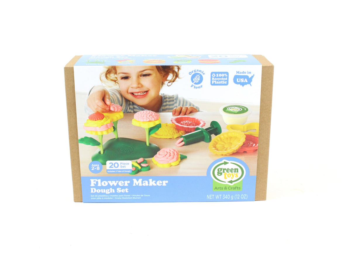 Flower Maker Dough Set Green Toys