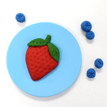 Load image into Gallery viewer, Strawberry and blueberries made from Dough