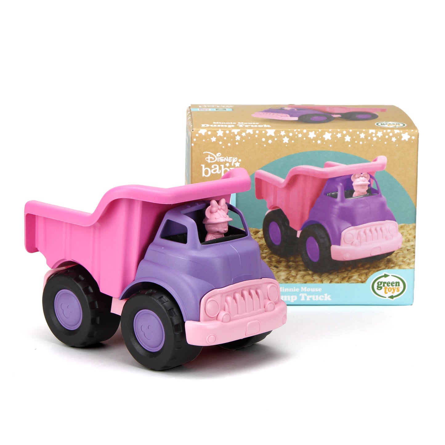 Minnie Mouse Dump Truck in and out of packaging
