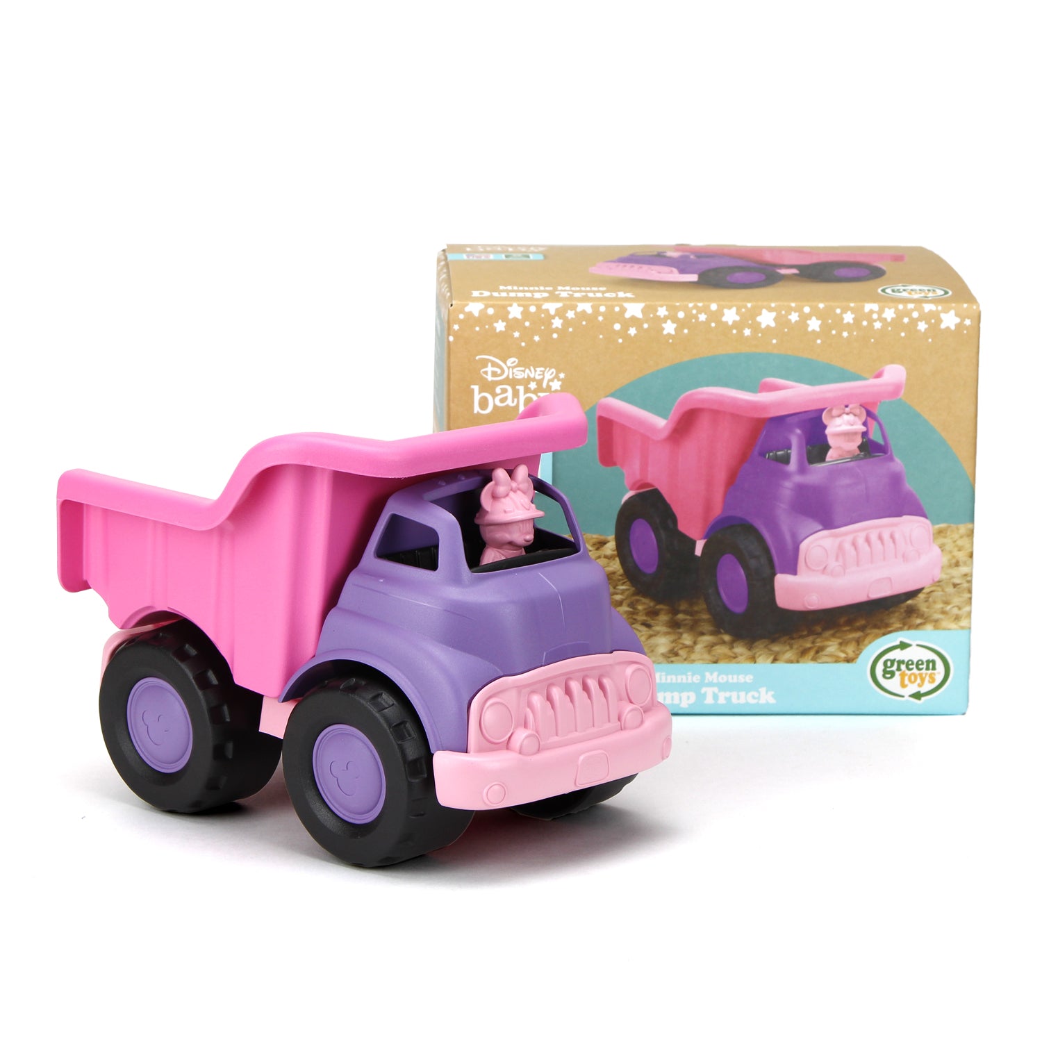 Minnie Mouse Dump Truck in and out of packaging