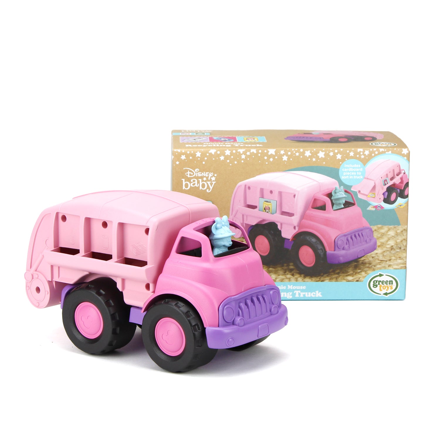 Minnie Mouse Recycling Truck in and out of packaging