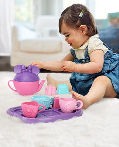Girl playing with Minnie Mouse & Friends Tea Party