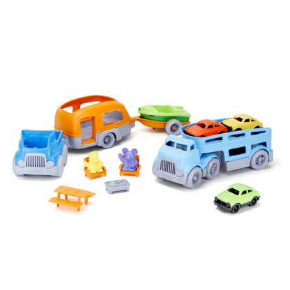 RV Camper Set <br> & Car Carrier