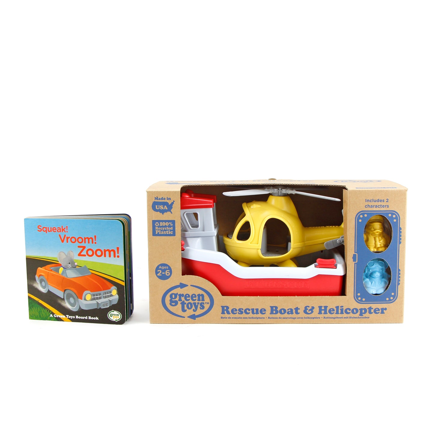 Rescue Boat & Board Book Bundle