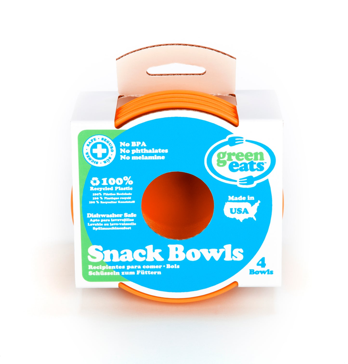 Green Eats Snack Bowls Orange