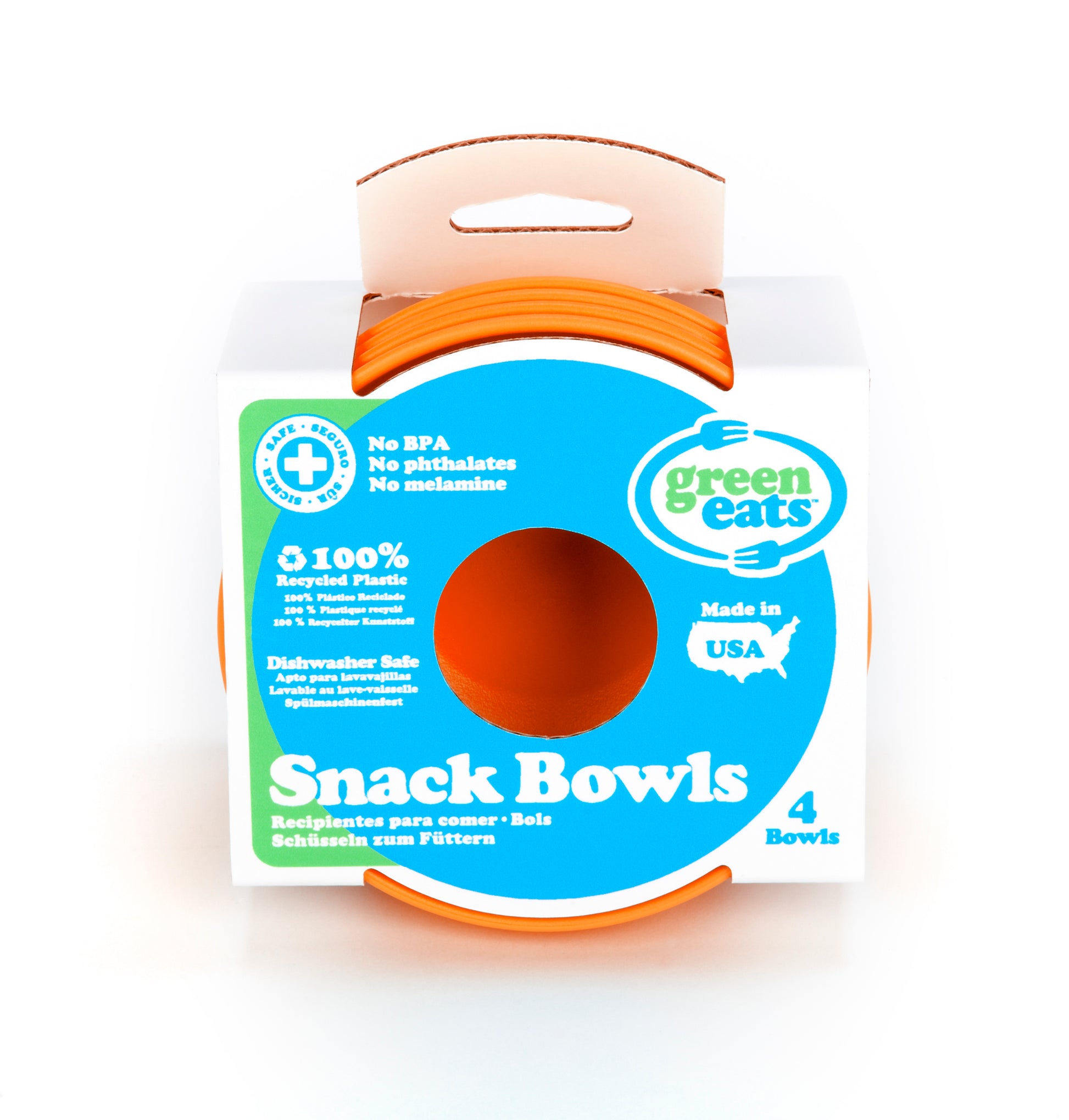 Green Eats Snack Bowls Orange
