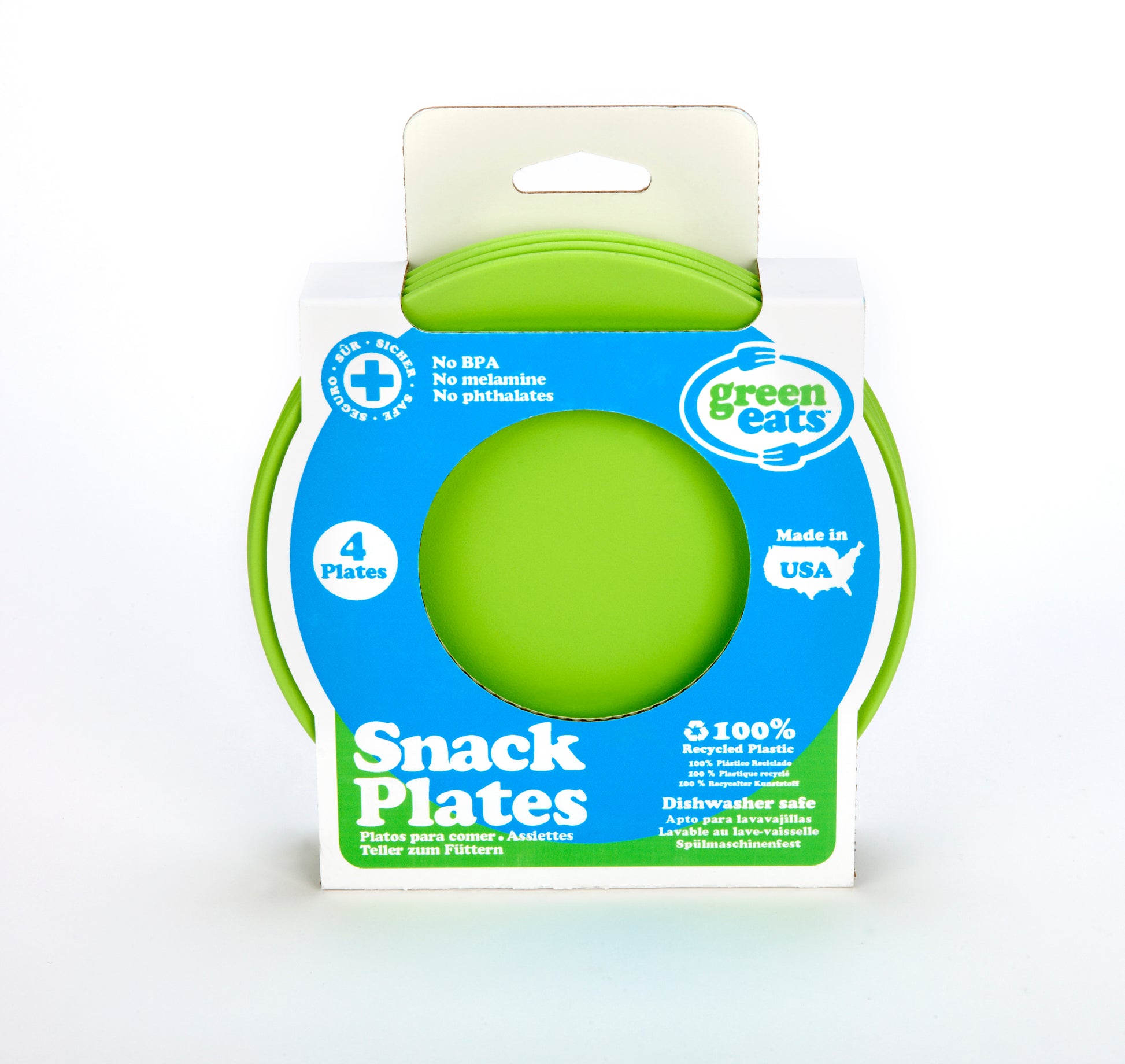 Green Eats Snack Plates Green