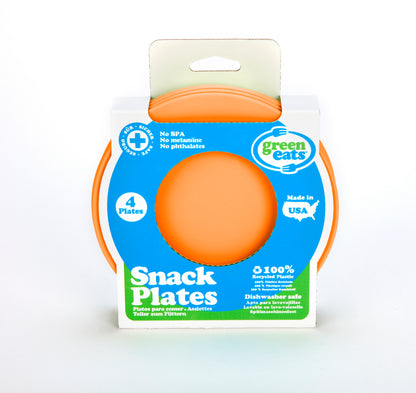 Green Eats Snack Plates Orange