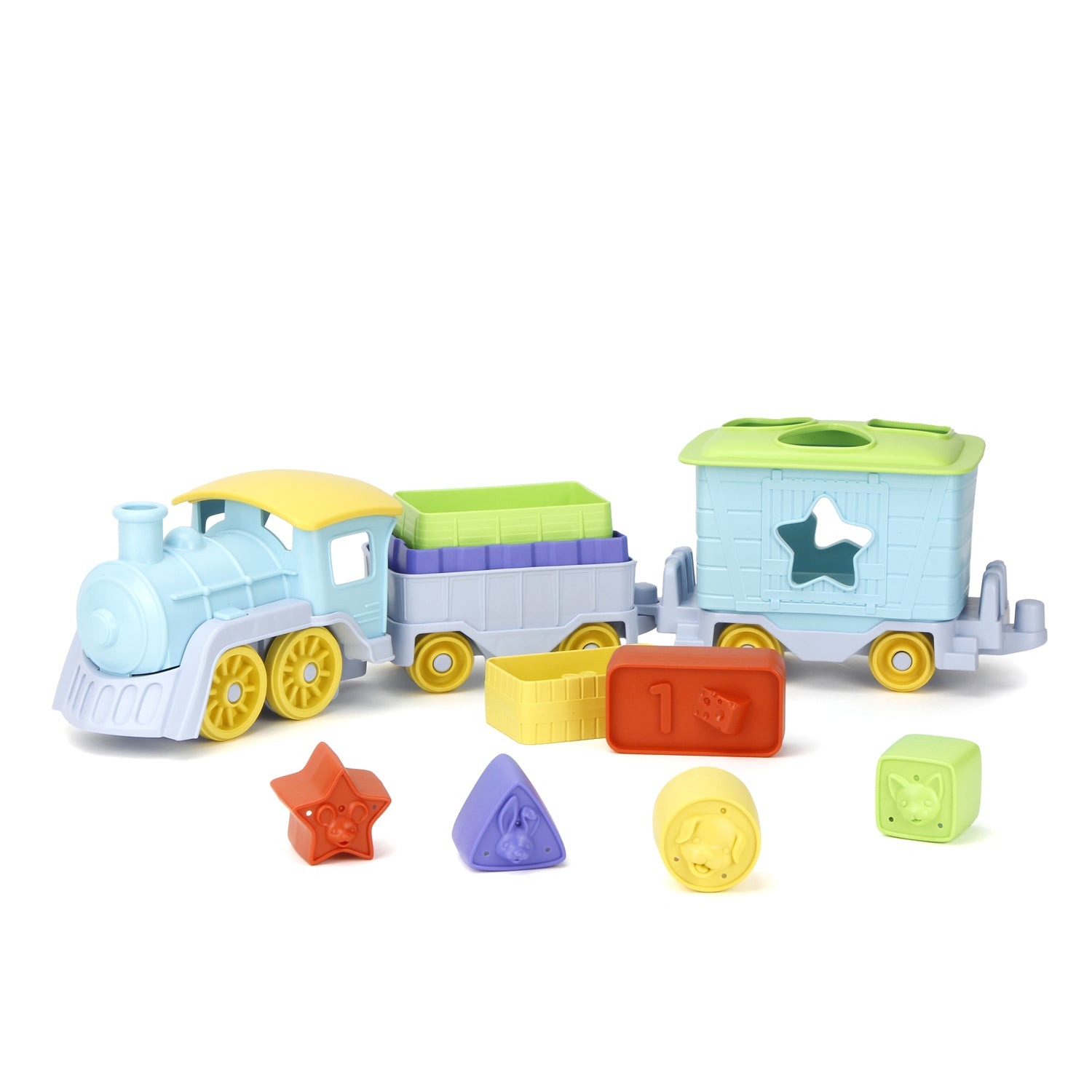 Fisher price stacking deals train