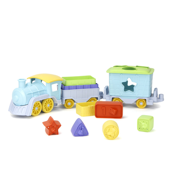 Fisher price stacking sale train