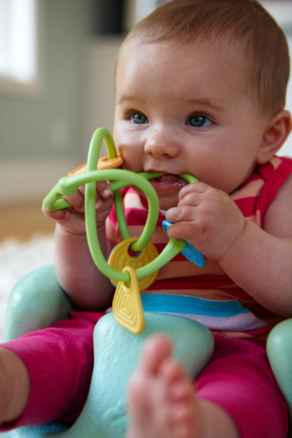 Baby chewing on Twist Teether