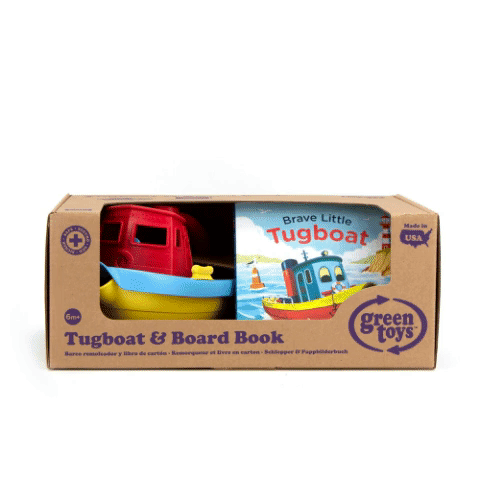 Tug Boat and Board Book Set
