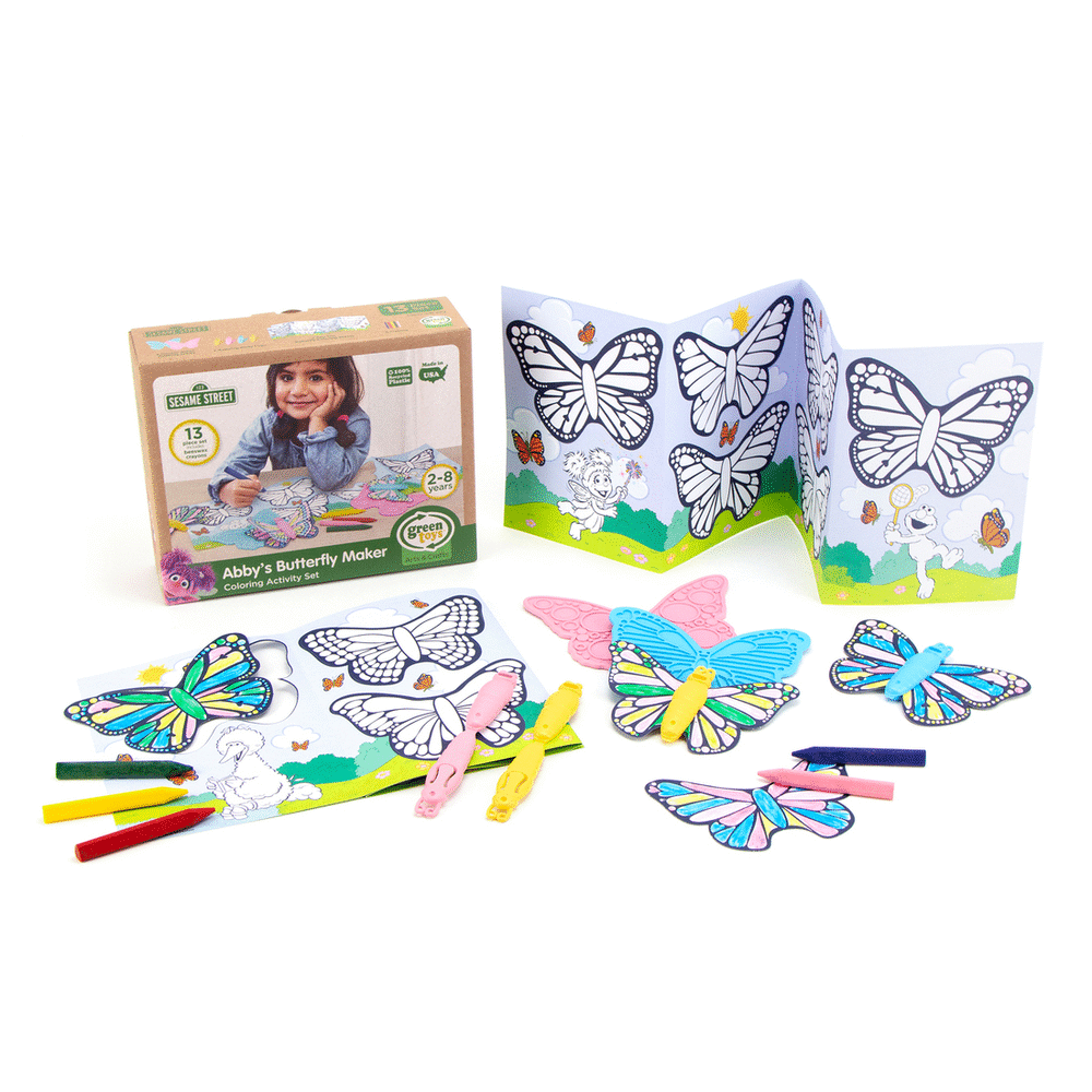 Abby's Butterfly Maker <br> Coloring Activity Set