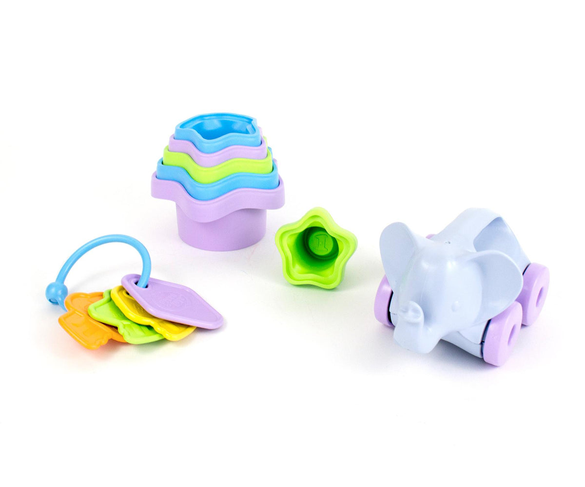 7pc Newborn Starter Set Green Color